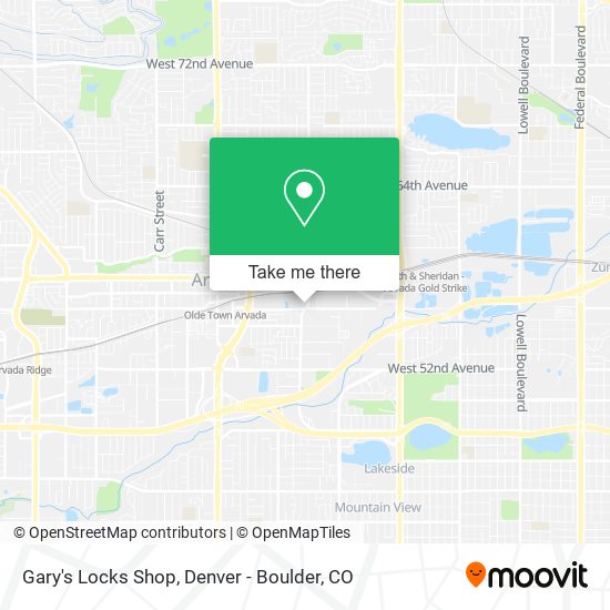 Gary's Locks Shop map