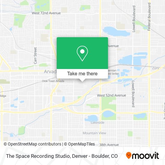 Mapa de The Space Recording Studio