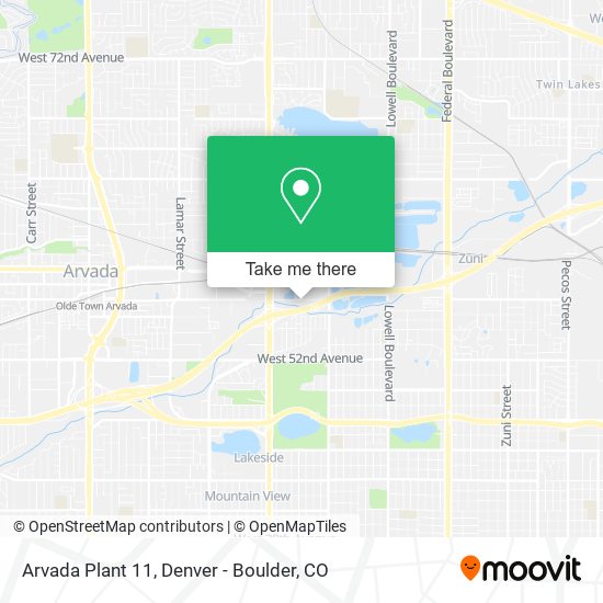 Arvada Plant 11 map