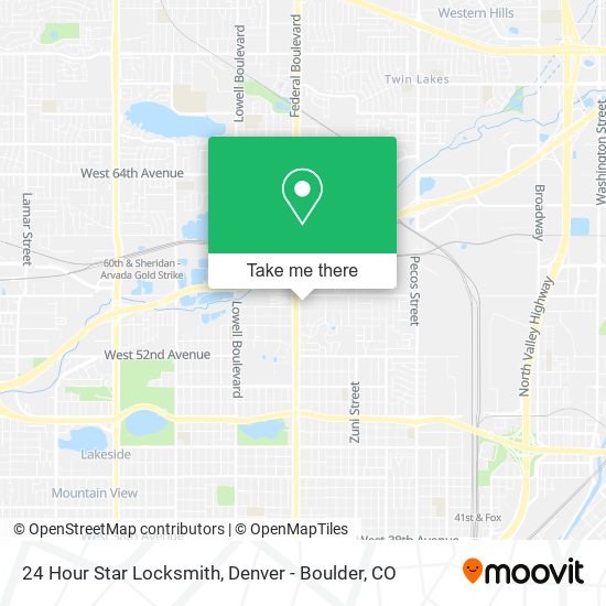24 Hour Star Locksmith map