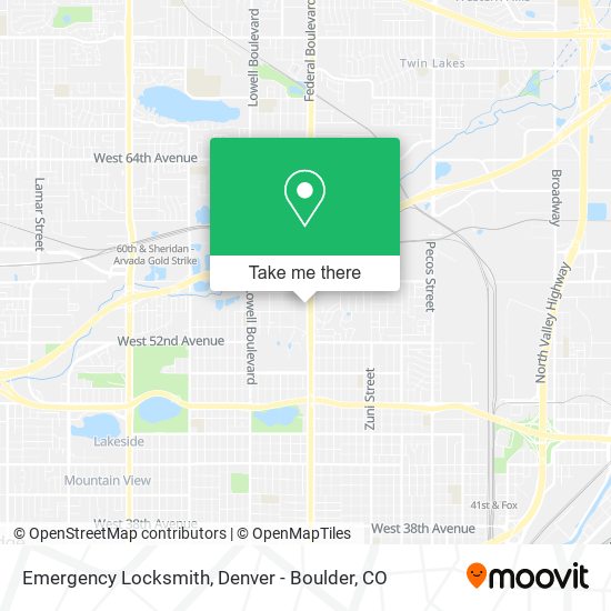 Emergency Locksmith map