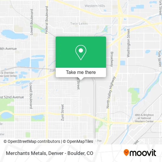 Merchants Metals map