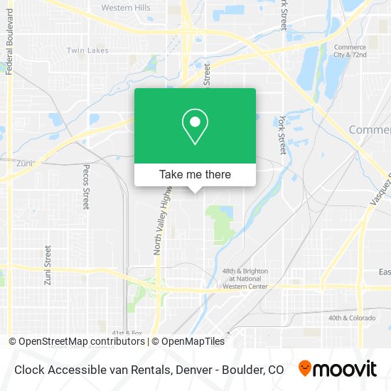 Mapa de Clock Accessible van Rentals