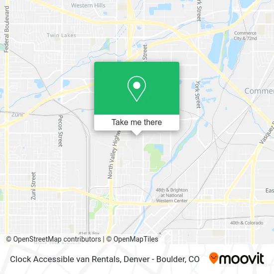 Clock Accessible van Rentals map