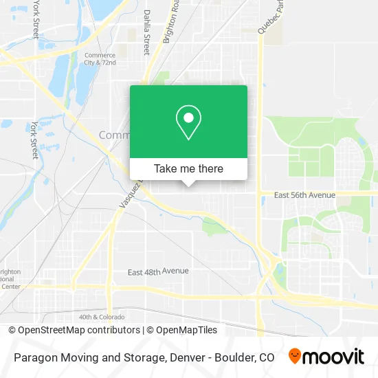 Mapa de Paragon Moving and Storage