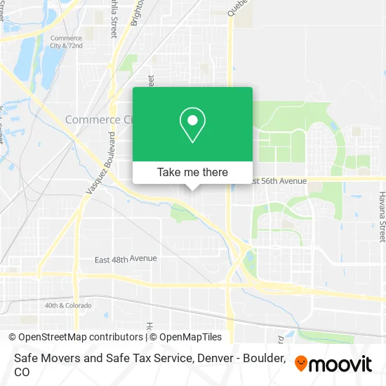 Mapa de Safe Movers and Safe Tax Service