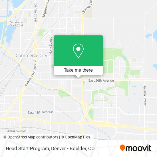 Head Start Program map