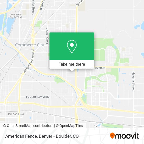 American Fence map