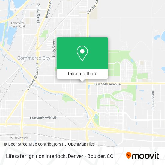 Lifesafer Ignition Interlock map
