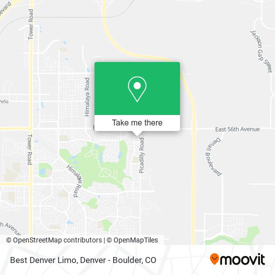 Mapa de Best Denver Limo