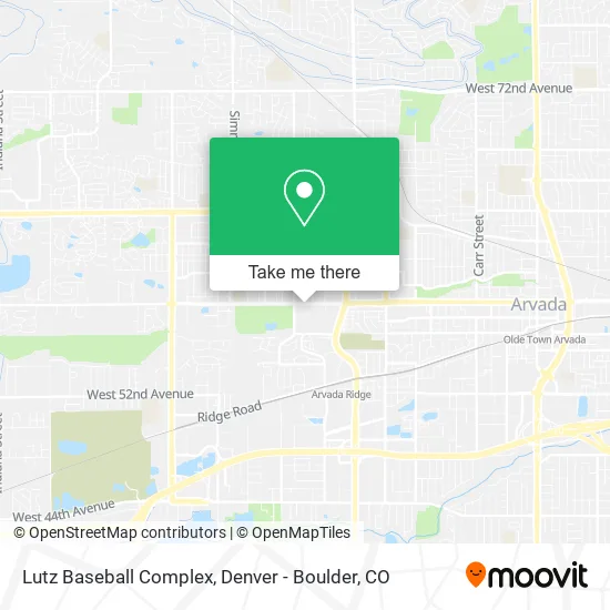 Lutz Baseball Complex map