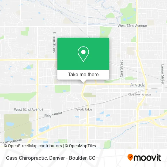 Cass Chiropractic map