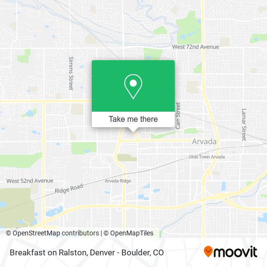 Breakfast on Ralston map