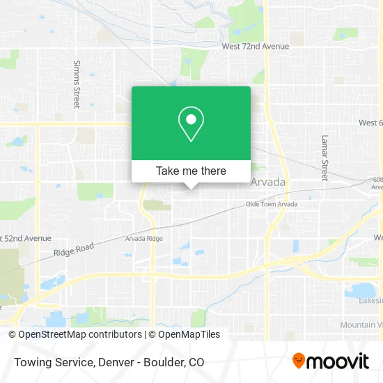 Towing Service map