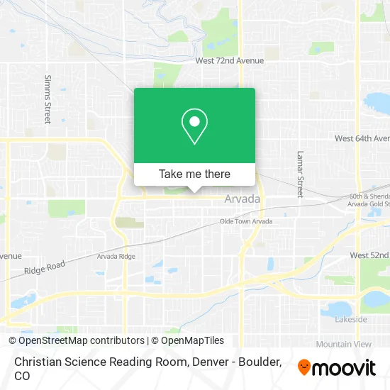 Mapa de Christian Science Reading Room
