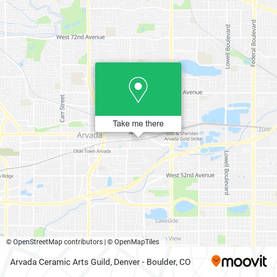 Mapa de Arvada Ceramic Arts Guild