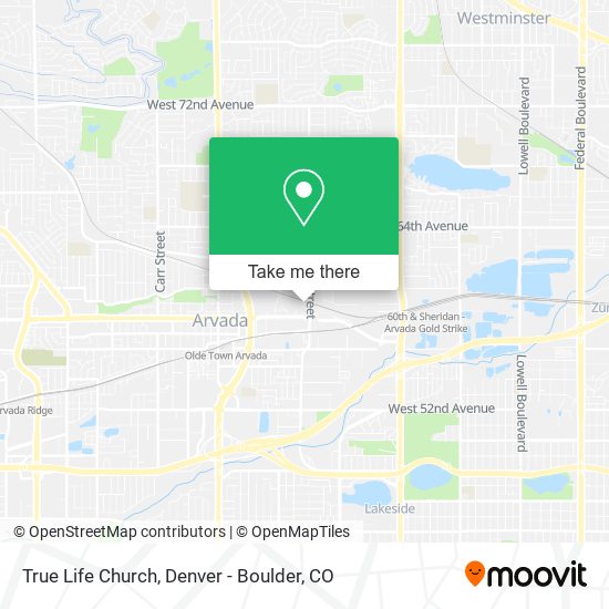 Mapa de True Life Church