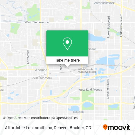 Mapa de Affordable Locksmith Inc