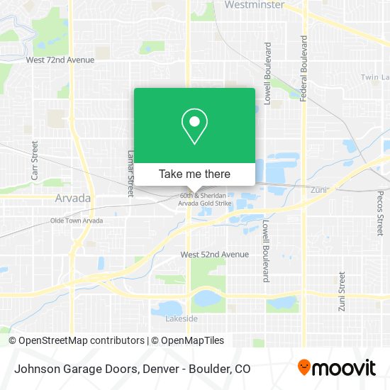 Johnson Garage Doors map