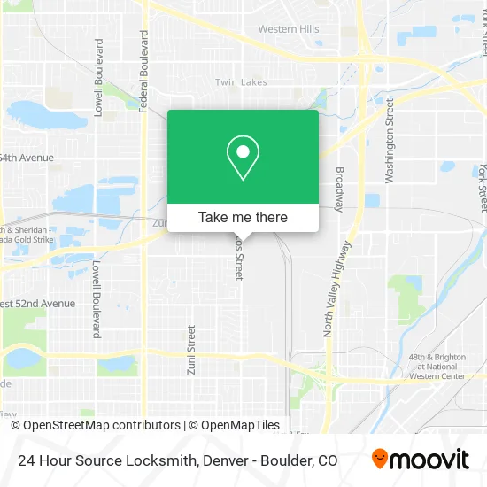 24 Hour Source Locksmith map