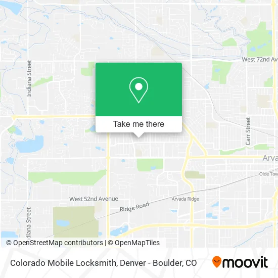 Colorado Mobile Locksmith map