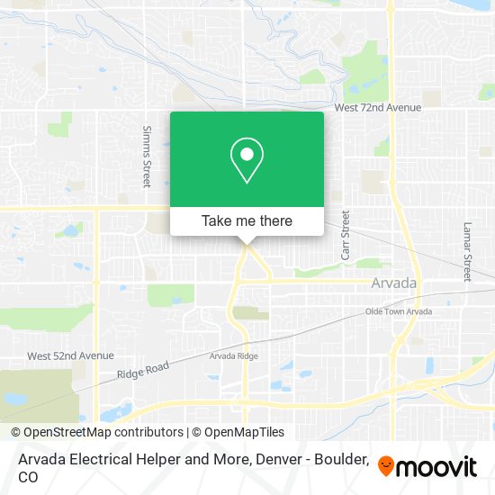 Mapa de Arvada Electrical Helper and More