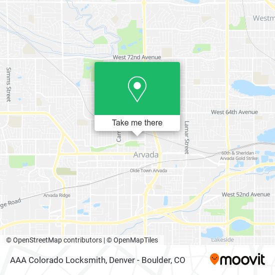 AAA Colorado Locksmith map