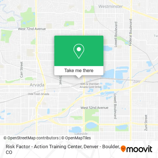 Risk Factor - Action Training Center map