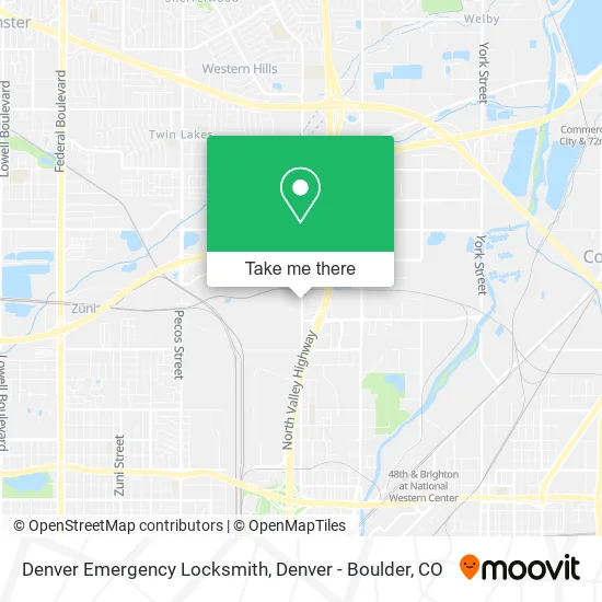 Denver Emergency Locksmith map