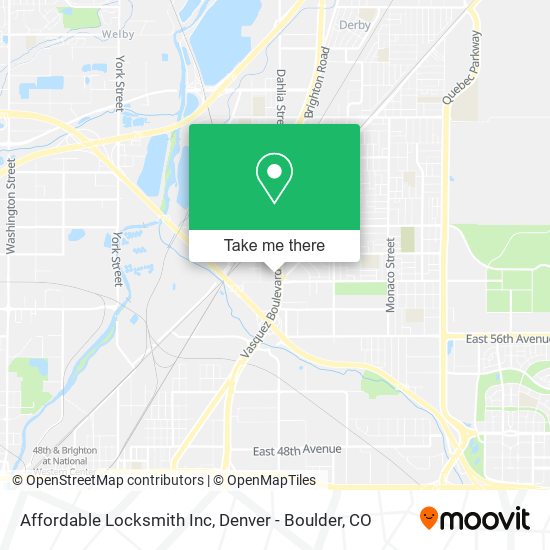 Mapa de Affordable Locksmith Inc