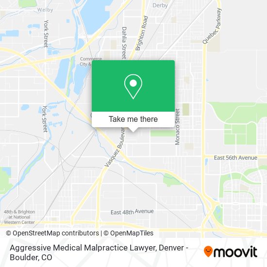 Mapa de Aggressive Medical Malpractice Lawyer