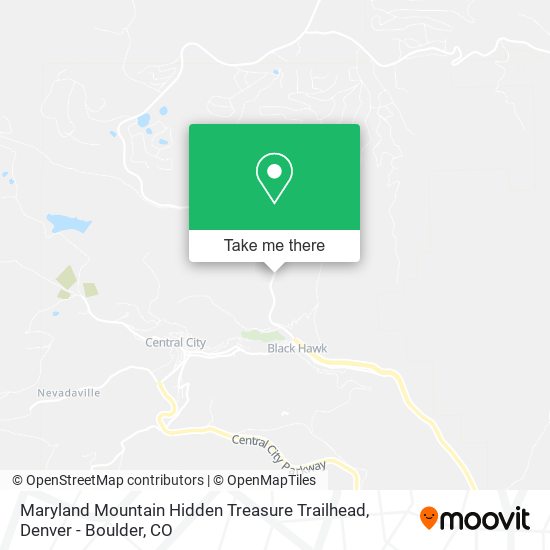 Maryland Mountain Hidden Treasure Trailhead map