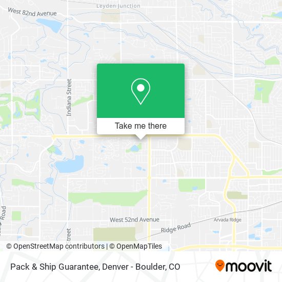Pack & Ship Guarantee map