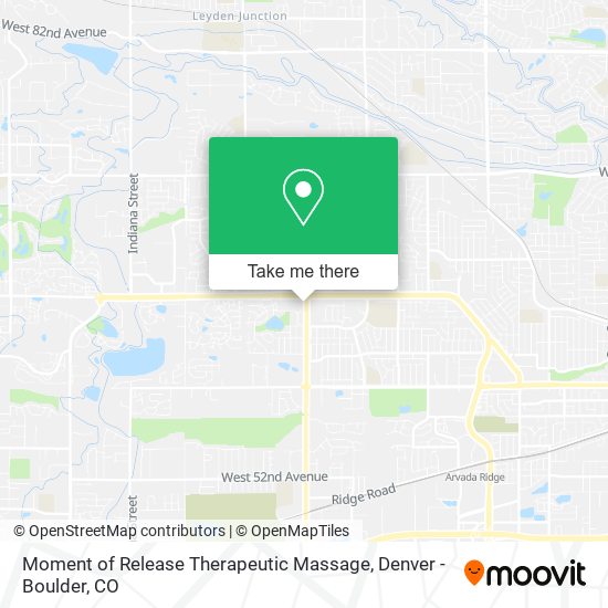Mapa de Moment of Release Therapeutic Massage