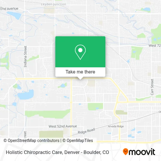 Holistic Chiropractic Care map