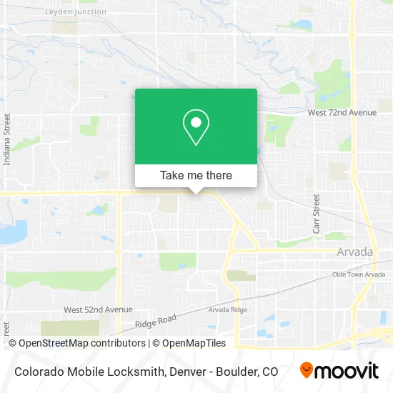 Colorado Mobile Locksmith map
