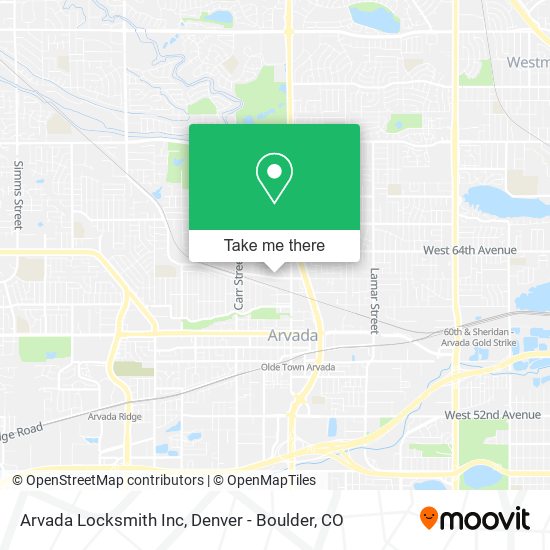 Arvada Locksmith Inc map
