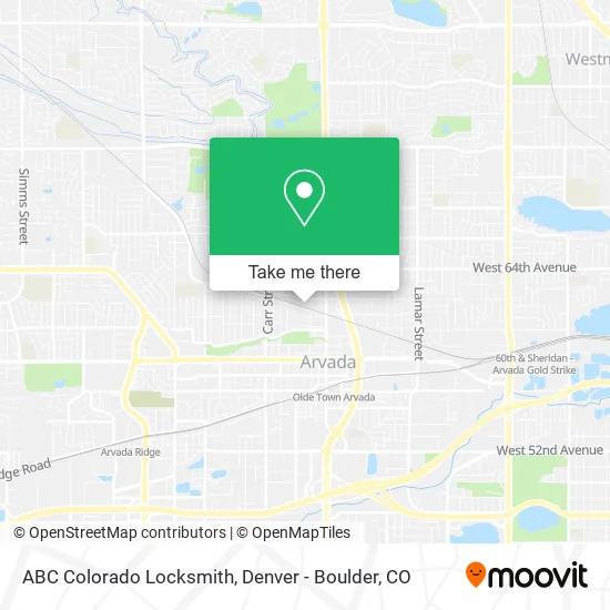 ABC Colorado Locksmith map