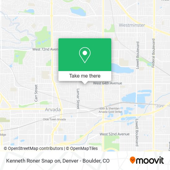 Mapa de Kenneth Roner Snap on