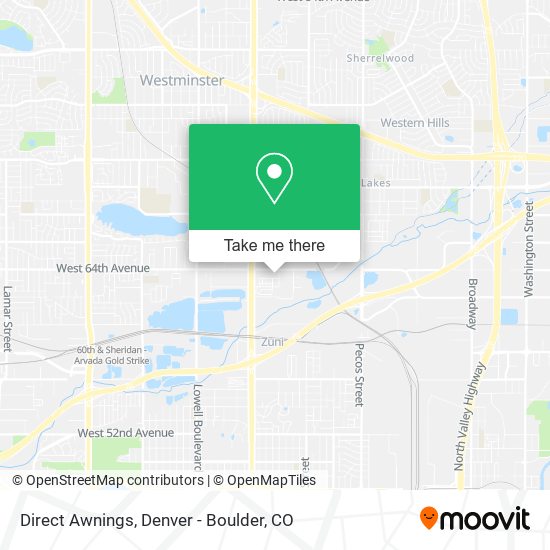 Direct Awnings map