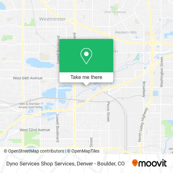 Mapa de Dyno Services Shop Services