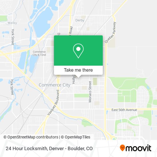 24 Hour Locksmith map