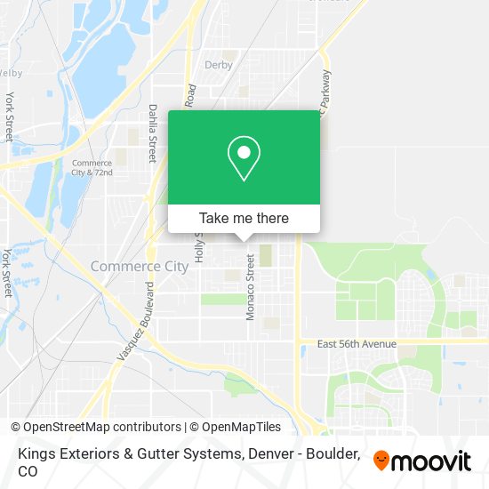 Mapa de Kings Exteriors & Gutter Systems