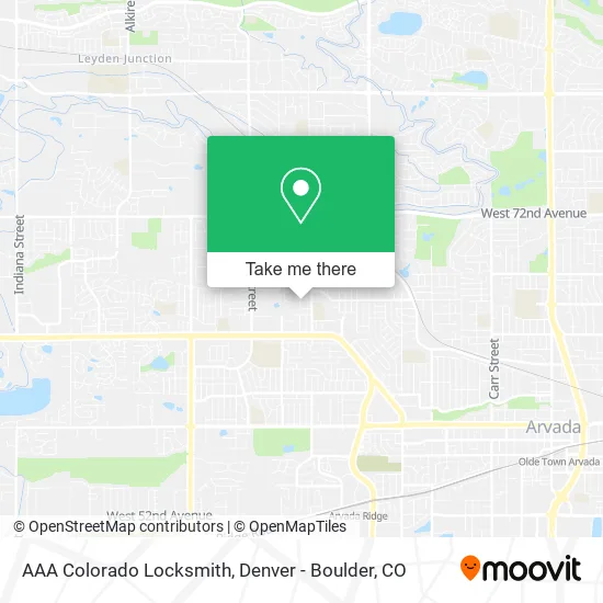 AAA Colorado Locksmith map