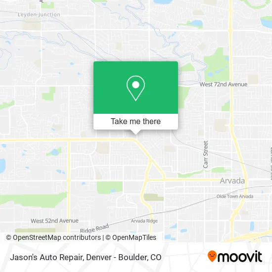 Jason's Auto Repair map