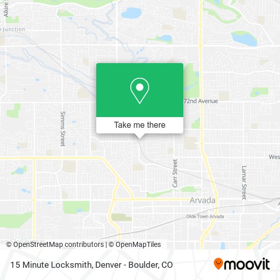15 Minute Locksmith map
