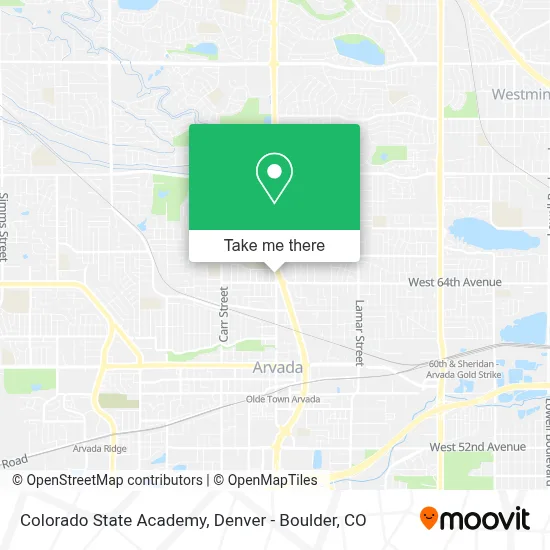 Colorado State Academy map