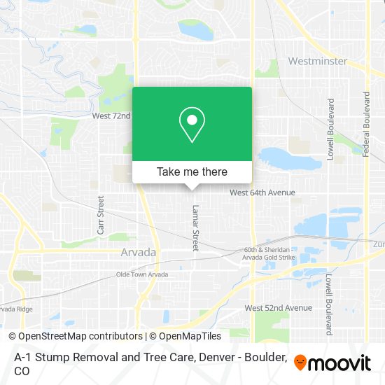 Mapa de A-1 Stump Removal and Tree Care