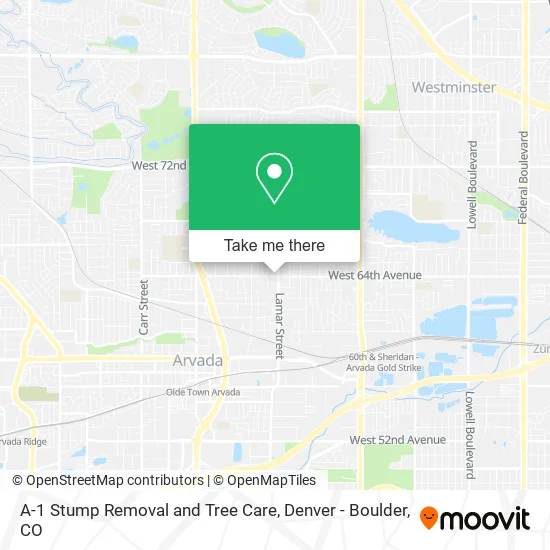Mapa de A-1 Stump Removal and Tree Care