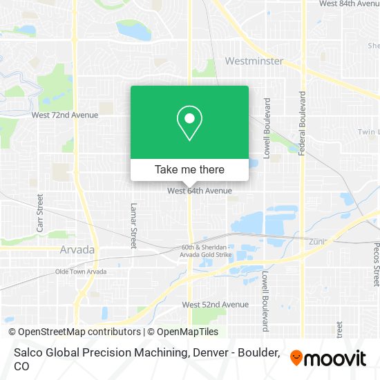 Mapa de Salco Global Precision Machining